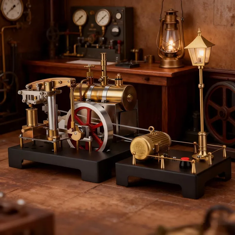 MechPuConToy Full Metal Beam Engine Steam Engine Model Kit