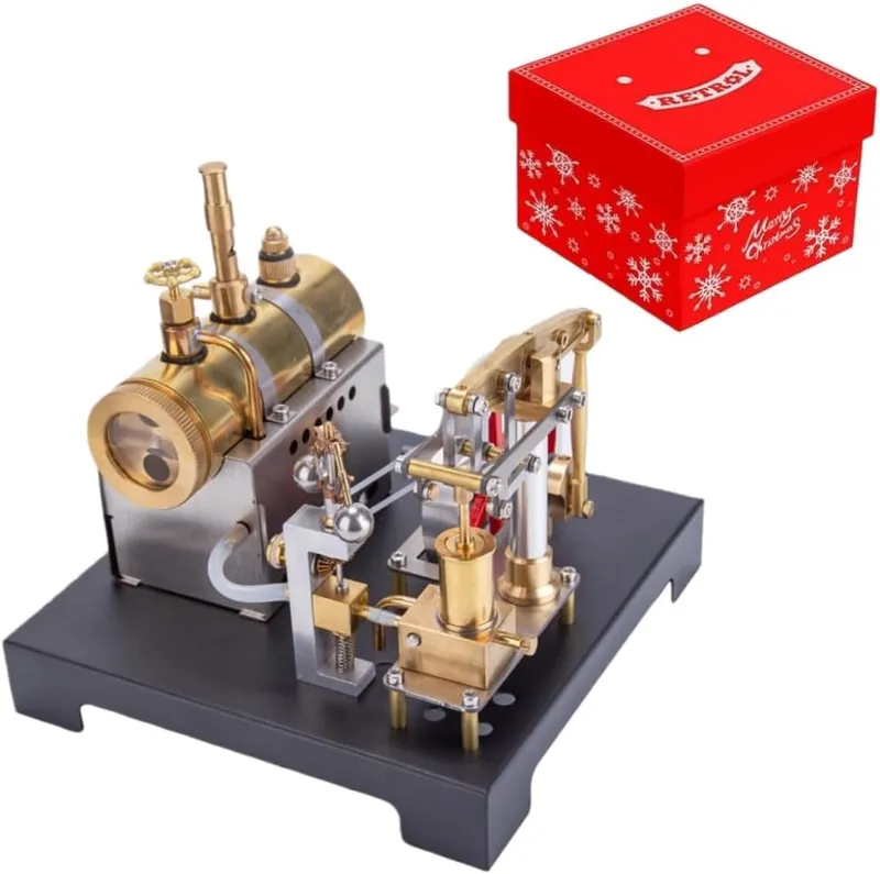 MechPuConToy Steam Engine Model with Boiler DIY Kit