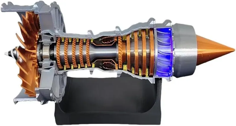 MechPuConToy Turbofan Engine Model Kit That Works