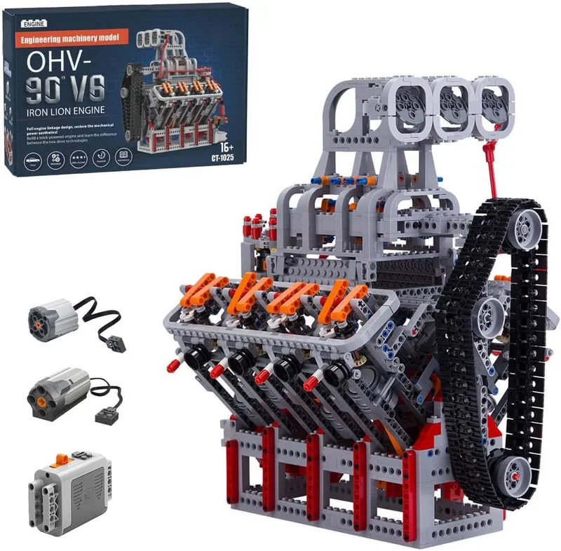 MechPuConToy V8 Engine Model Kit That Works